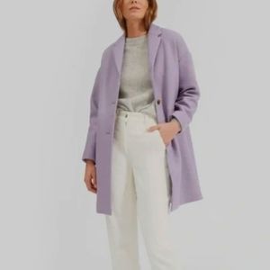 EVERLANE EUC HEATHER WOOL LAVENDAR COAT SIZE 10
